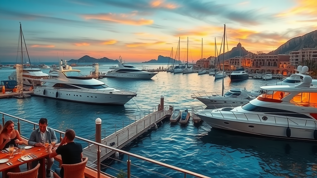 picturesque cabo san lucas marina waterfront restaurants