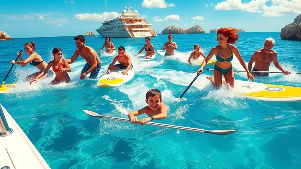 Yacht charter Cabo adventure: water toys and snorkeling in Sea of Cortez