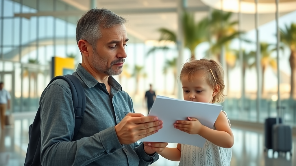 calm cabo airport parent child travel insurance safety family traveling to cabo los cabos palm trees