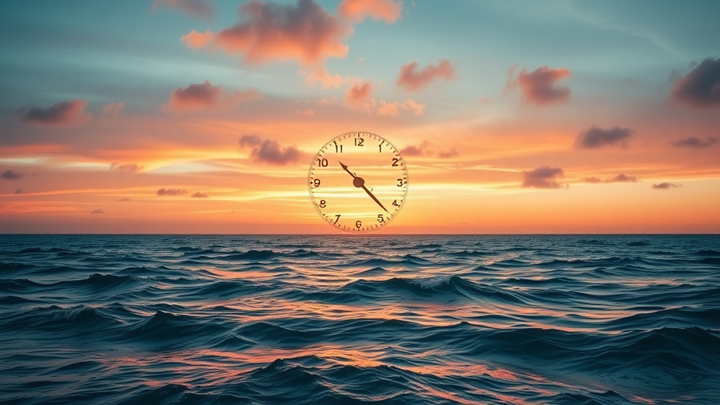 Timelapse from sunrise to sunset over Cabo ocean, showing shifting tides and prime fishing hours for cabo fishing techniques