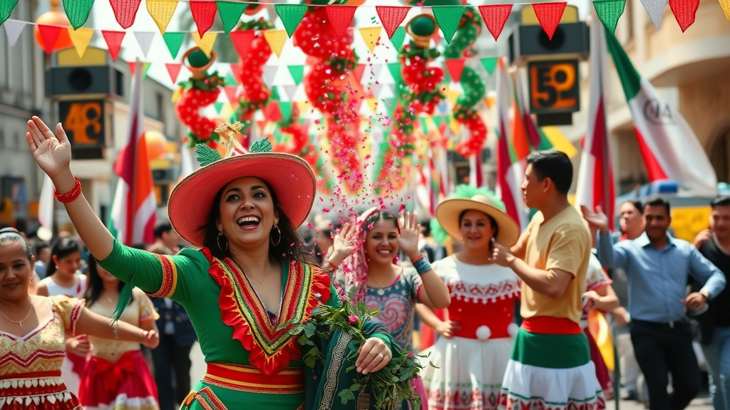 Cabo tours after hurricane featuring festive Mexican Independence Day parade in San José with traditional costumes