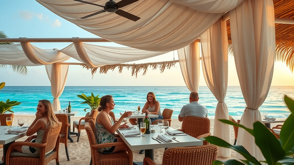 Luxurious oceanview dining Cabo restaurant with turquoise ocean view and relaxing terrace