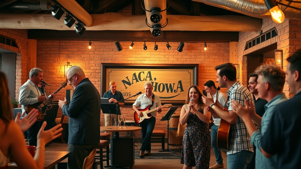 Lively restaurant in Cabo San Lucas with jazz band performing and guests enjoying music and dining