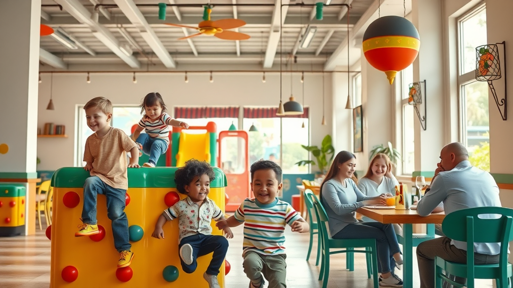 Los Cabos family restaurant with a vibrant kids